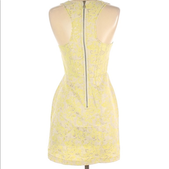 Kimchi blue size 4 yellow floral print dress - Picture 2 of 9